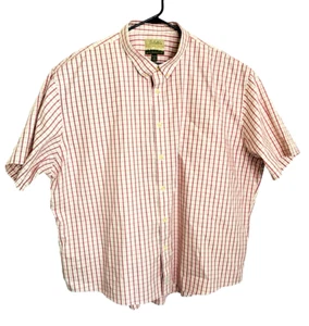 Cabela's Outfitter Series Men 4XL Reg Cotton Button Down Shirt Plaid S/S Summer - Picture 1 of 12