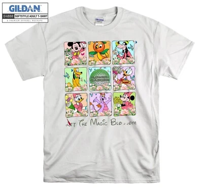 Vintage Mickey And Friends Epcot Flower And Hoodie Tshirt Men Women Unisex AC968 - Image 1 of 4