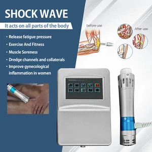 7 Heads Electric Shock Wave Therapy Machine Body Pain Relief Home ED Treatment - Picture 1 of 11