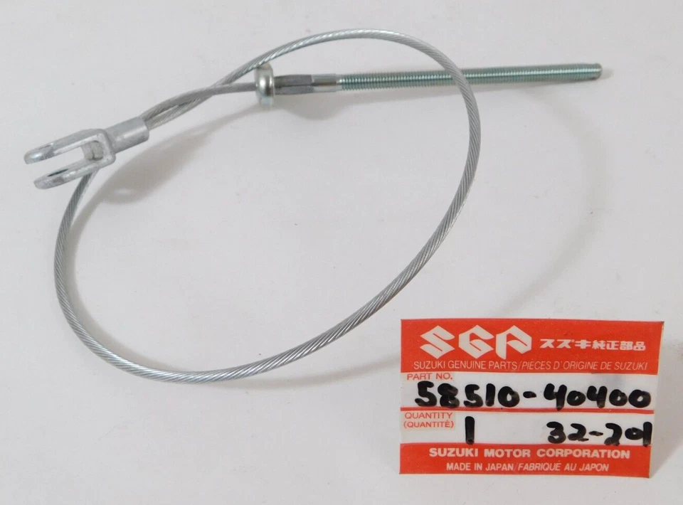 Cable de freno trasero genuino OEM Suzuki RM 100 125 250 400 RS 175 SP 500 58510-40400 Foto 1 de 4