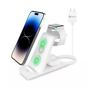 HATALKIN 3 in 1 Wireless Charging Station Compatible for Apple Products Multi... - Picture 1 of 9