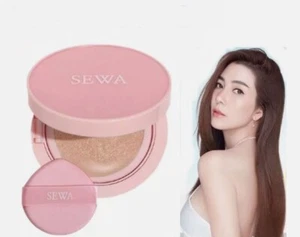 Sewa Cushion Glassy Matte Retouch Sunscreen Foundation Soft Coating SPF50 PA+++ - Picture 1 of 25