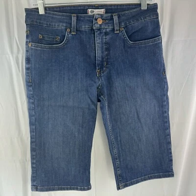 Pantalones Cortos de Denim Dickies Para Mujer Talla 4 Azul Jean Lavado Oscuro Bermudas Pantalones Cortos de Trabajo Foto 1 de 4