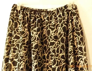 Gonna lunga donna JM Collection foderata trasparente bianca e nera stampa floreale 16 - Foto 1 di 4