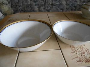 porzellan winterling schwarzenbach Schüssel-Set 2er groß dekorativ Goldränder - Bild 1 von 2