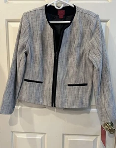 Damen-Tweedblazer schwarz/weiß - Kollektion 212 - Büro - Business - Größe 16 - neu mit Etikett - Bild 1 von 5