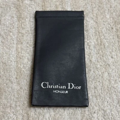 Vintage Christian Dior Monsieur Sunglass Eyeglass Soft Case Grey Designer - Image 1 of 2