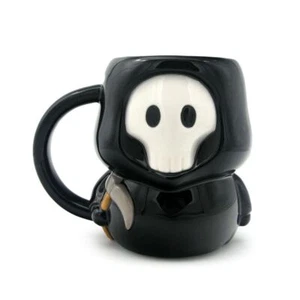 SKULL BOY DEATH GRIM REAPER HALLOWEEN 3D COFFEE MUG CUP NEW PUK - Picture 1 of 1