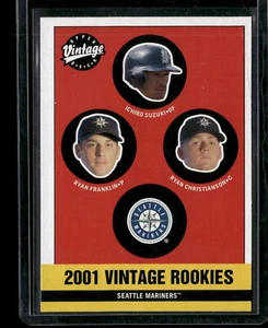 2001 Upper Deck Vintage #346 Ichiro Suzuki / Ryan Franklin / Ryan Christianson - Picture 1 of 2