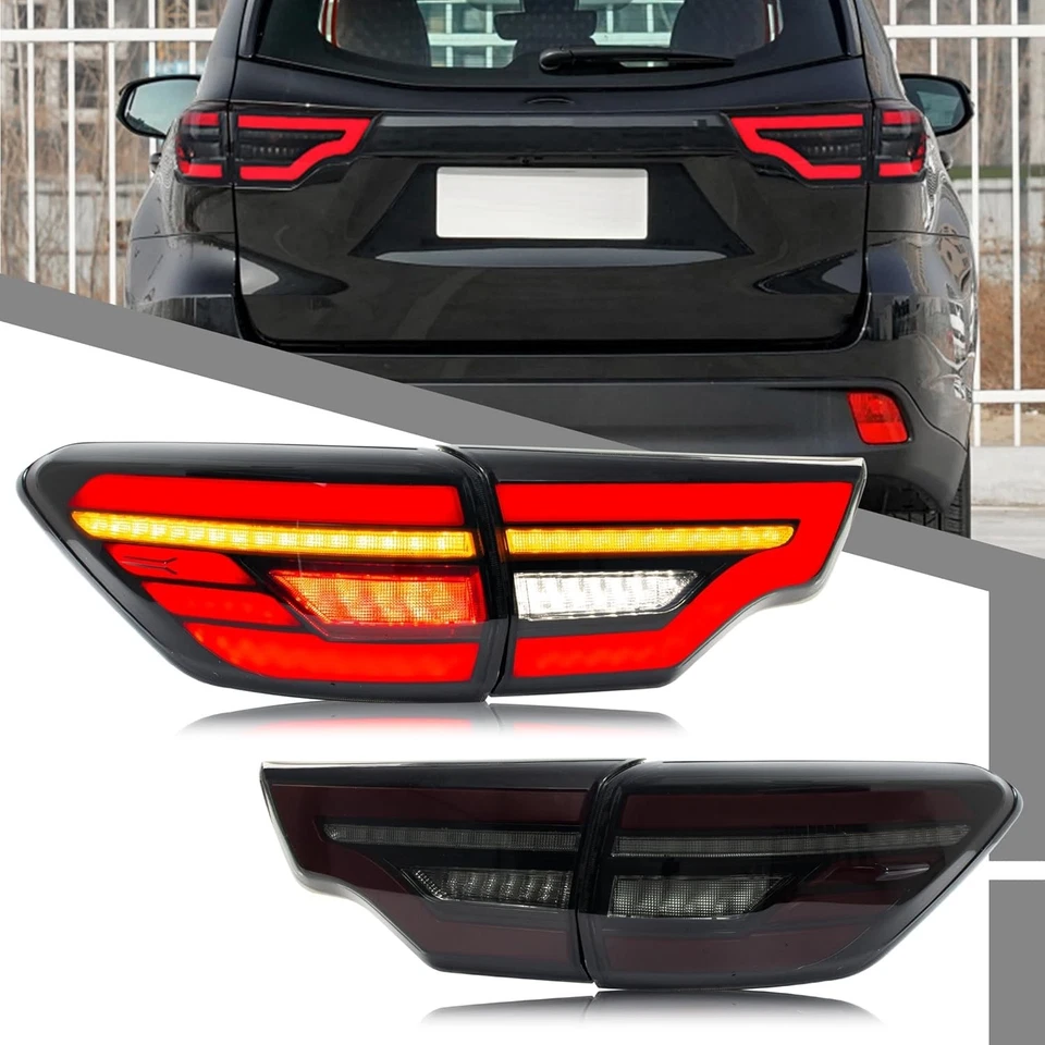 Luces traseras LED para Toyota Highlander 2015-2019 con par de intermitentes secuenciales Foto 1 de 4