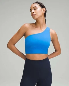 Lululemon Align Asymmetrical Bra C/D Size 14 Light Support Dream Blue - Picture 1 of 10