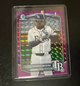2025 Bowman Chrome RAYMER MEDINA 1st Bowman Fuchsia Geometric /299 - Picture 1 of 1