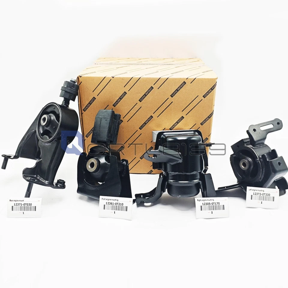 4PCS Engine & Trans Mount Kit For 14-19 TOYOTA COROLLA 1.8 CVT 123710T030 Foto 1 de 4