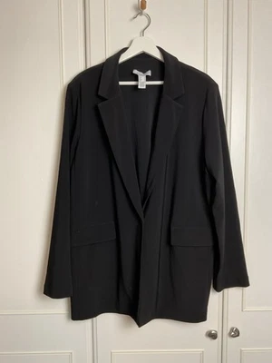 Joseph Ribkoff Black Jacket Size UK 20 Women's Soft Jersey Crepe Smart Workwear - Image 1 of 4