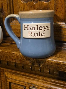 Taza de café Tumbleweed Pottery Harley Rule 16 oz gres azul grande - Imagen 1 de 6