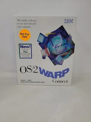 *NEW SEALED* IBM OS/2 Warp Connect Version 3 CD-Rom Vintage Computer Software - Image 1 of 4