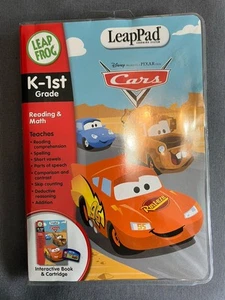 Leapfrog LEAP PAD Disney Cars K-1ST GRADE Reading & Math Game Book Cartridge - Picture 1 of 3