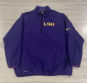 Nike LSU Tigers Windbreaker Storm Fit Jacket NCAA Purple Men’s Size XL - Picture 1 of 8