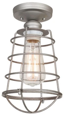 Accesorio de techo semi-al ras Design House 519686 Ajax 6"W - Galvanizado Foto 1 de 4