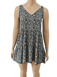 XL Sommerkleid fit&flare VERO MODA schwarz Blumen Muster romantisch luftig - Imagen 1 de 7