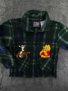 100 Acre Collection Winnie The Pooh Jacket Kids Size 6 Fleece Full Zip Green - Picture 1 of 14