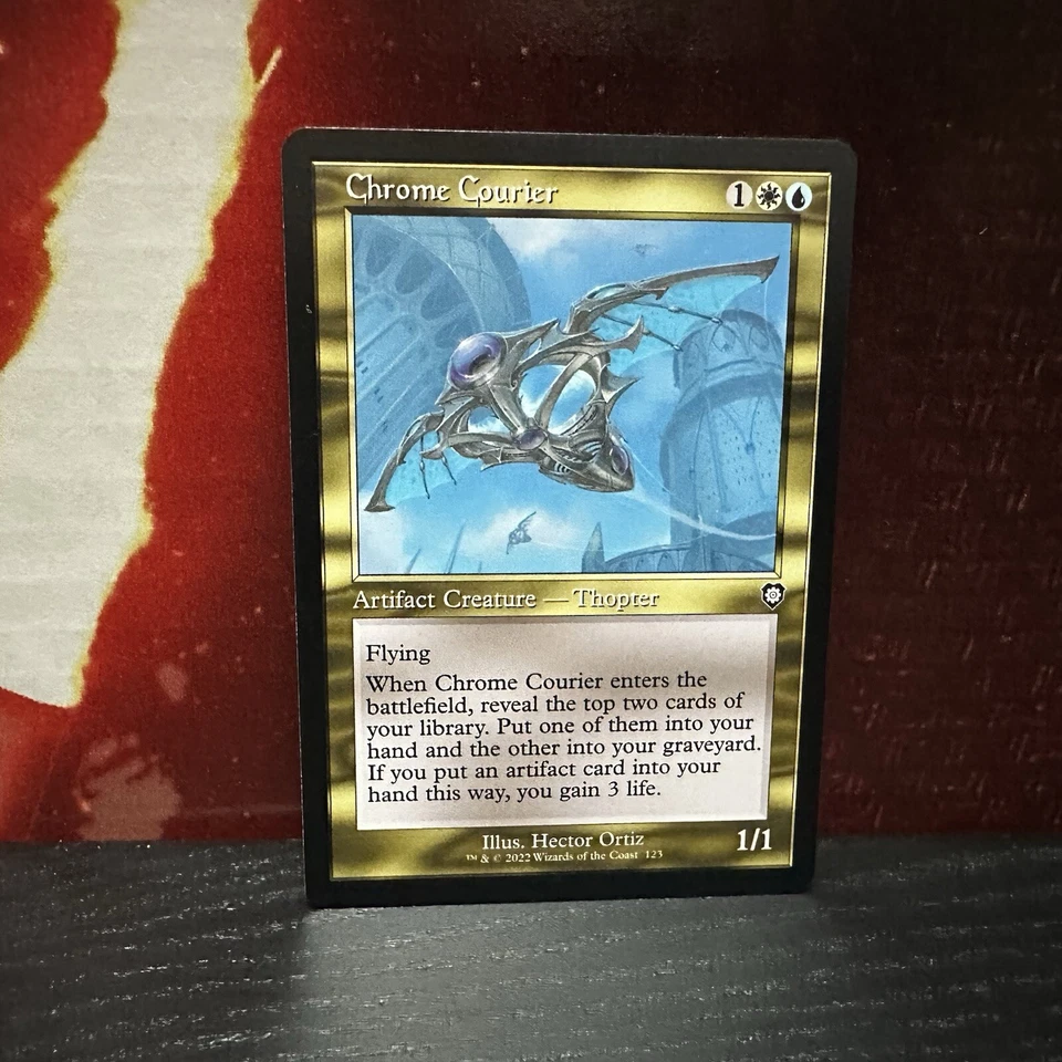 Magic the Gathering - Brothers' War Commander - Chrome Courier 123/036 Common - Image 1 of 1