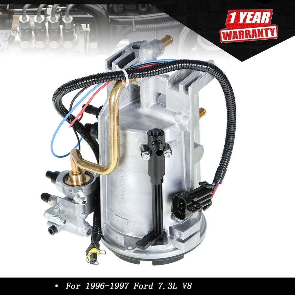 Conjunto de carcasa de filtro de combustible Powerstroke diésel 7,3 L para Ford F-250 F-350 96-97 Foto 1 de 4