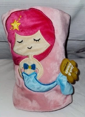 Manta de felpa Jack & Friends One & Only Mermaid Roll Baby suave rosa amoroso Foto 1 de 4