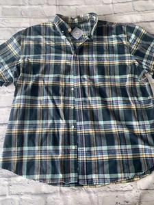 MERONA Men's Multicolor Plaid Button Down Short Sleeve Shirt XXL - Picture 1 of 9