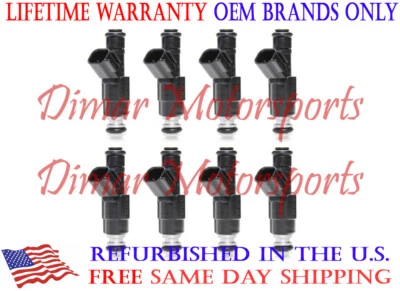 Juego de inyectores de combustible BOSCH GENUINO actualización de 4 orificios para V8 Durango Ram 1500 Foto 1 de 4