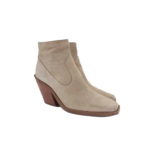 Botín de cuero con tacón cuadrado tortilla 8,5 M Vince Camuto Amtinda - Imagen 1 de 7