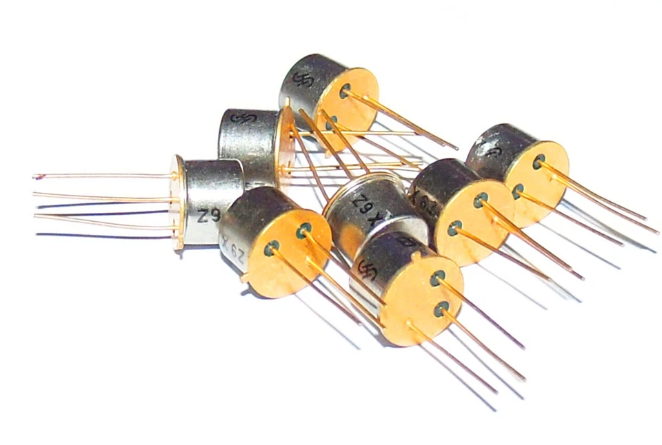 1x Transistor BFY34 Si NPN Small Signal Transistor vergoldet to-39 - Bild 1 von 1