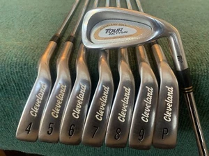 Cleveland Golf Tour Action TA5 Gold Foil Iron Set - RH, 3-PW, Reg. Steel - NICE! - Picture 1 of 13