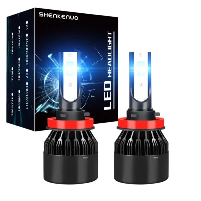Kit de lâmpadas super brilhantes para faróis de LED H11 8000K azul gelo 330000LM feixe alto/baixo - Imagem 1 de 4