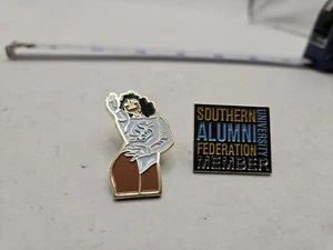 2 Southern University Jaguars Pins Dancing Doll Alumni Federation Used Condition - Picture 1 of 11