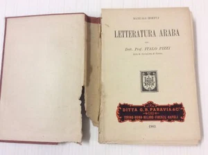 Letteratura araba Italo Pizzi Manuali Hoepli 1903  - Picture 1 of 4