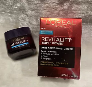 L'Oreal Paris Revitalift Triple Power Anti-Aging Moisturizer Fragrance Free - Picture 1 of 2