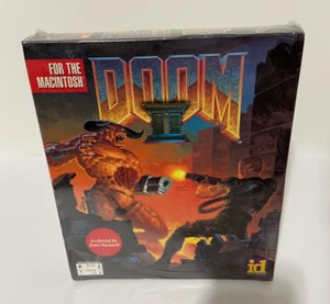 Doom 2 II Big Box FACTORY SEALED Mac Macintosh 3.5 Floppy PC Game NEW RARE - Picture 1 of 5