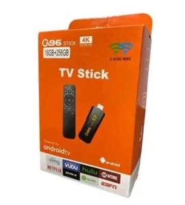 Stick TV Telecomando WiFi TV Android Mini Box 4K ULTRA HD Ram 8 GB Q96 16gb+256g - Foto 1 di 4
