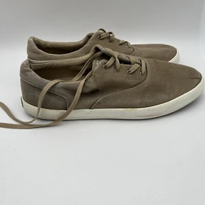 Sperry Top Sider Mens Wahoo Lace Up Sneaker Shoes Beige STS14358 Size 12W Used - Picture 1 of 22