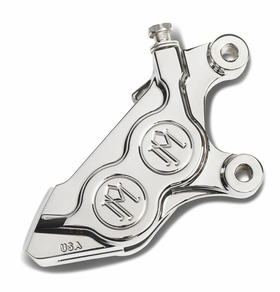 Performance Machine 4 Piston Front Left Caliper Harley M8 FL FX 17-Up Chrome - Image 1 of 1