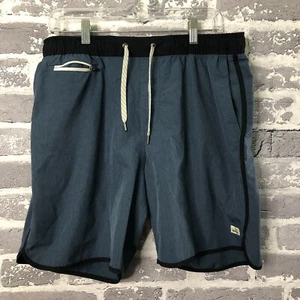 Vuori Shorts Men Extra Large Blue Banks V330 Athletic Unlined Drawstring Logo XL - Picture 1 of 12