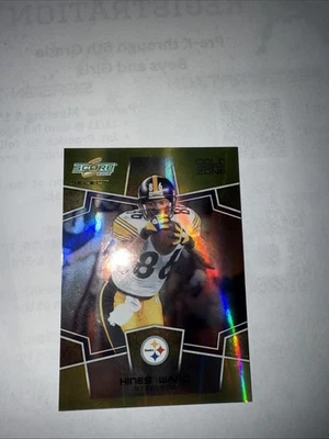 2008 Score Select Gold Zone Hines Ward /50  Steelers - Image 1 of 4