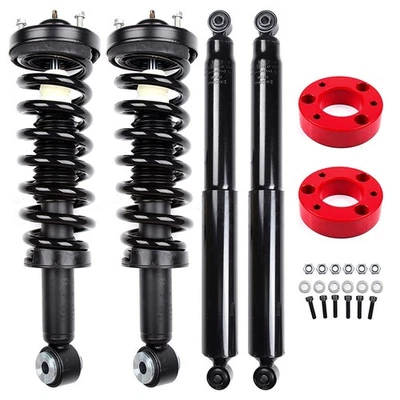 2.5" Front Leveling Kit & Front Rear Struts Shocks For 06-08 Lincoln Mark LT Foto 1 de 4