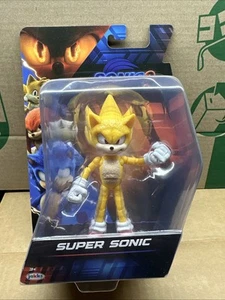 Sonic The Hedgehog 3 Movie Super Sonic Action Figure Toy Jakks 2024 NEW - Picture 1 of 3
