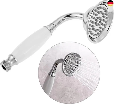 DRELD Retro Duschkopf Edelstahl Handbrause, 1 Stück Duschkopf aus Edelstahl,  - Bild 1 von 4