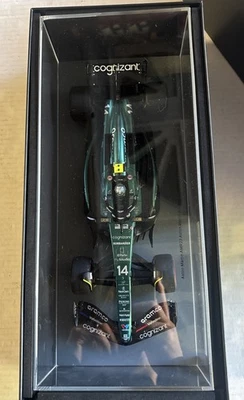 SPARK 1/18 Aston Martin AMR23 #14 Fernando Alonso 7th British GP 2023 - Image 1 of 4