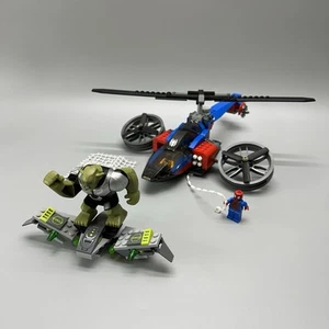 LEGO Marvel 76016 Spider-Helicopter Rescue Complete Build w/ 3 Out of 4 Minifigs - Picture 1 of 20