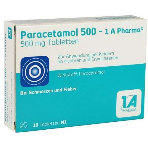 1A PHARMA GMBH Paracetamol 500-1a Pharma Tabletten 10 St PZN 2481570
