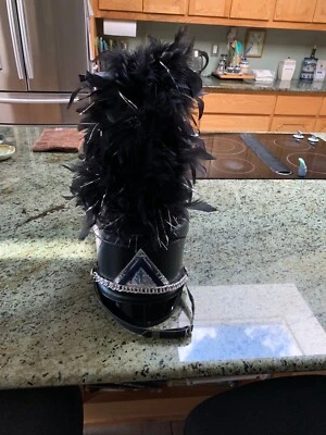 Bolso de Mano Band Shako, Pluma Negra y Tuf Marca Fruhauf Cantidad 1 Foto 1 de 4